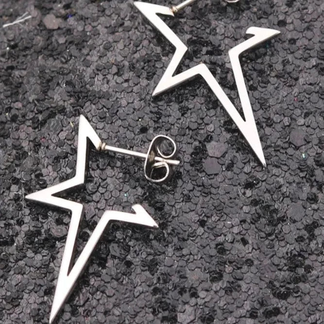 Star earrings y2k